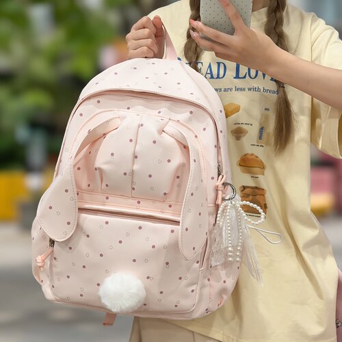 可爱小兔子书包女孩小学生1-2-3年级轻便上课背包休闲旅游双肩包