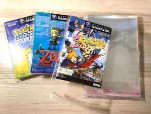 NGC游戏用 游戏盒保护袋 透明 自封袋 自粘袋 防划包装袋*