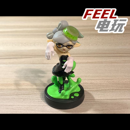 *任天堂amiibo手办 斯普拉遁 喷射战士 splatoon 潮色姐妹 switch