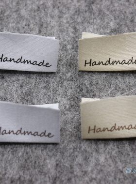 handmade纯棉标签发圈侧标领标