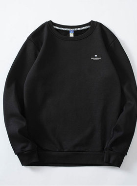 无帽卫衣男士ins潮牌长袖2022新款圆领秋冬加绒加厚男装外套上衣