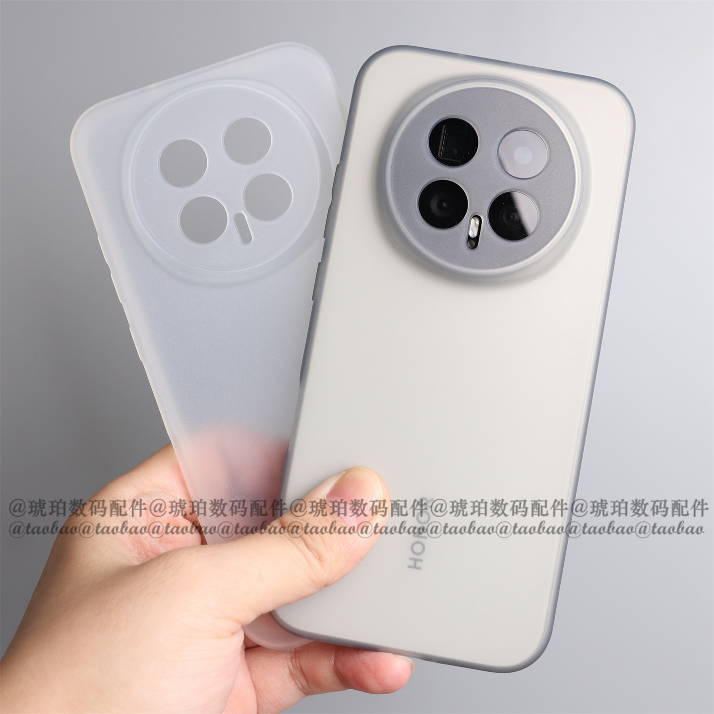 适用荣耀Magic8Pro手机壳半透明TPU软壳硅胶简约轻薄磨砂白防指纹Magic7圆边镜头全包灰色Magic6保护套男女款