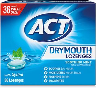 Lozenges Mouth with Xylitol Mint口干含片36 ACT Soothing Dry