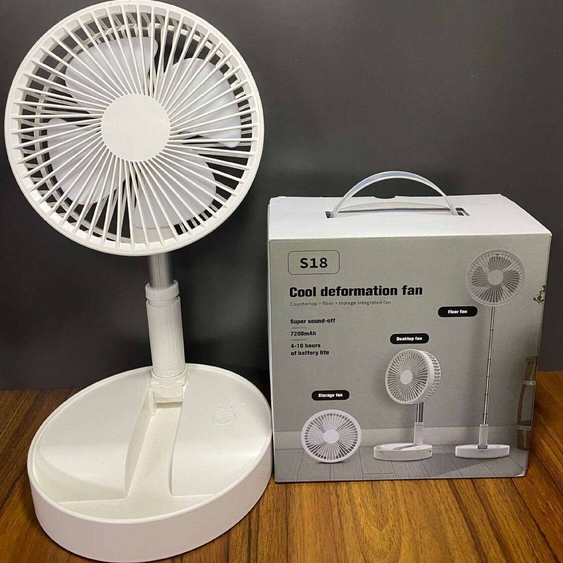 usb可充电小风扇折叠落地扇伸缩摇头遥控静音电风扇宿舍大风力