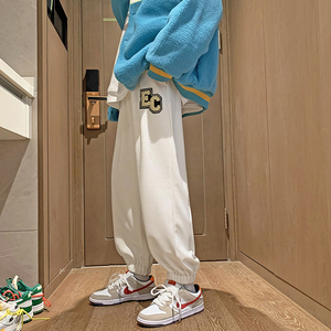 港风男华夫格休闲裤收口束脚裤227-2*K265*P45控58图片