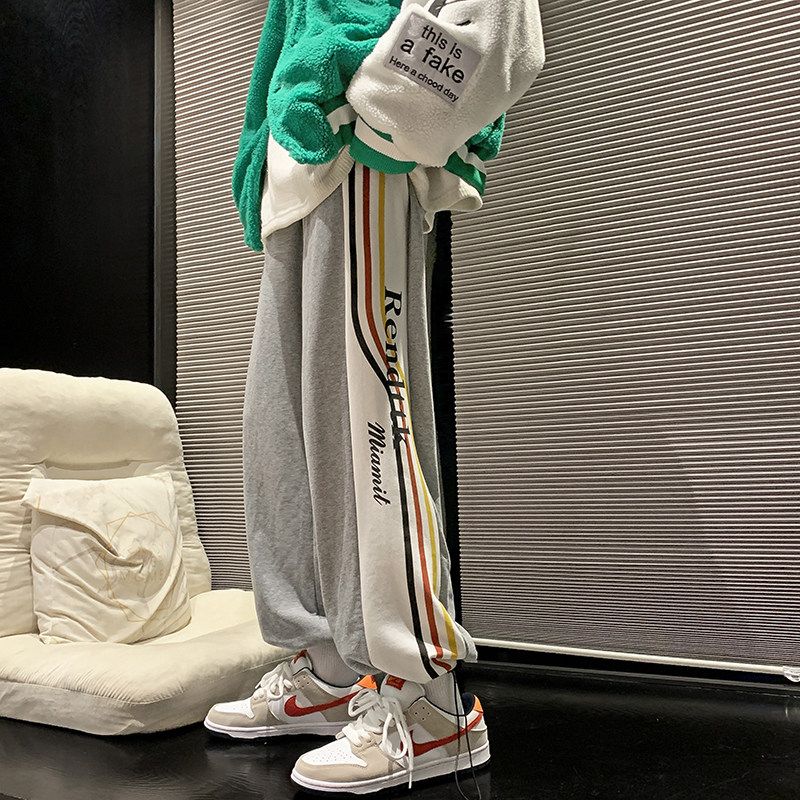 品质美式高街复古港风ins潮牌阔腿束脚休闲裤 227-2*K271*P50控68图片