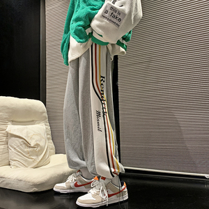 品质美式高街复古港风ins潮牌阔腿束脚休闲裤 227-2*K271*P50控68图片