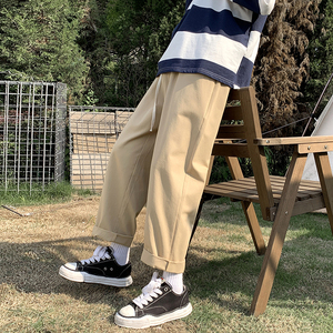 秋季男潮牌夏季束脚裤宽松ins港风九分休闲裤 227-2*C532*P40控58图片