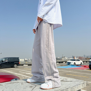 秋季开叉休闲裤宽松透气拖地裤裤男 227-2*K294*P50控68图片