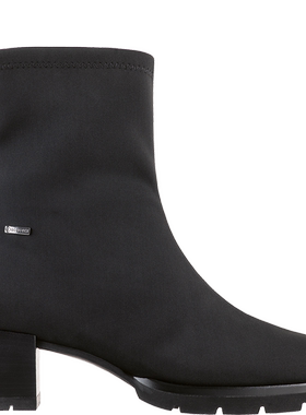 鱼蛋代购 hogl友高女弹力布保暖靴粗高跟时装靴8-134828 2025秋冬