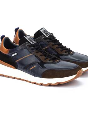 代购Pikolinos派高雁男鞋2025春系带低跟透气休闲皮鞋 M8R-6374C1