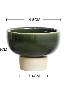 北欧简约陶瓷花盆块根植物创意个性山乌龟种植盆器蕨类多肉矮盆