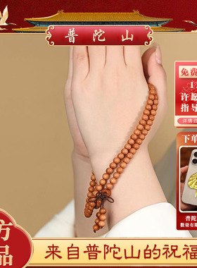 【普陀山】老桃木手串