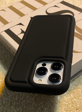 纯黑色气垫适用vivoX90/X80手机壳iQOO10高级感neo5/3硅胶X70pro全包S16防摔s15简约S12小众S10冷淡风Z5/U3X