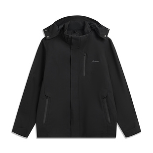 M李宁外套2025冬季新品外套男子防泼水三合一运动风衣套装AWBV113