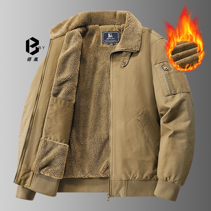 佰胤冬季加绒加厚棉衣