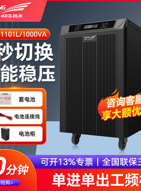 工业UPS不间断电源YTG1101L工频机1KVA/800W机房服务器续航30分钟