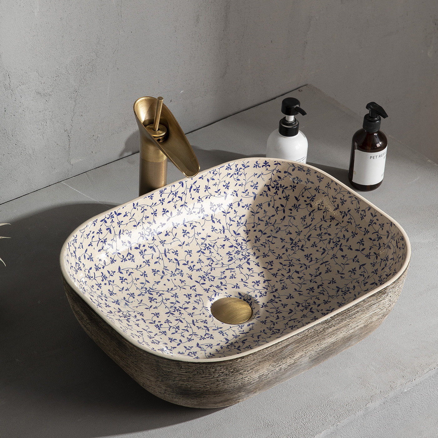 台上盆洗手盆家用陶瓷阳台洗手池卫生间洗脸盆艺术青花洗手台单盆,家装主材,台上盆,淘宝优惠券,粉丝福利购,淘宝优惠卷