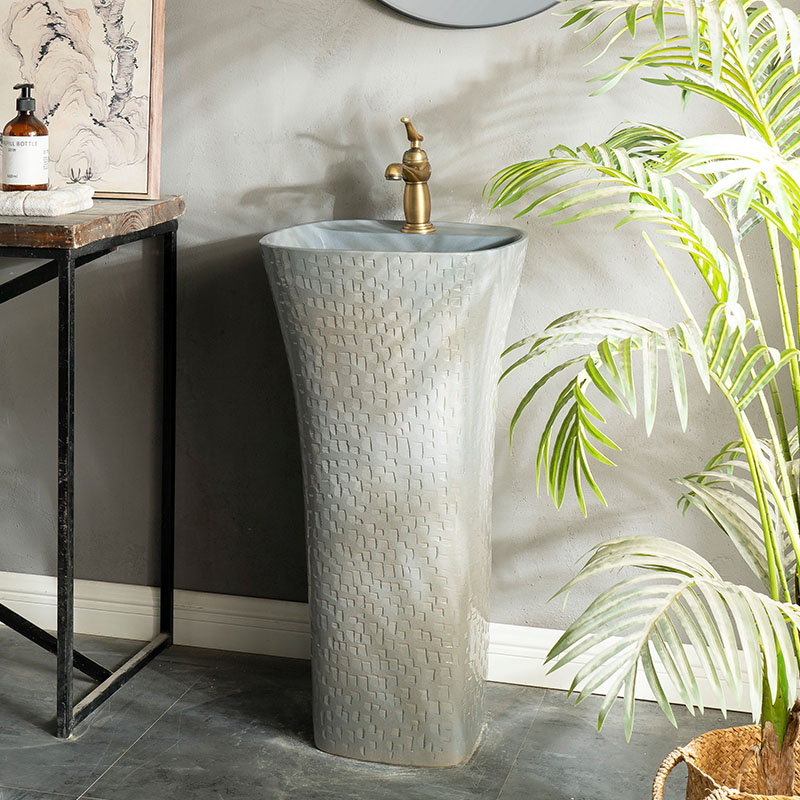 鑫赫一体洗手盆大气复古中式