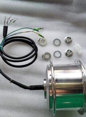 电机锂电池前轮驱动36v250瓦36孔v刹车用无刷有齿电机