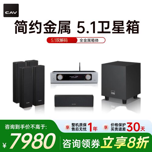 CAV家庭影院音响K歌金属挂壁