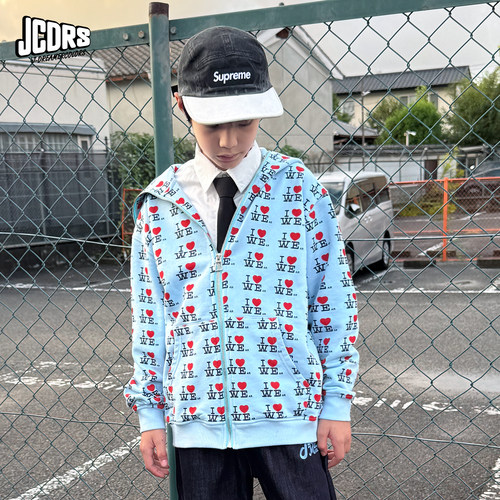 JAC梦想家童装儿童满印卫衣长裤