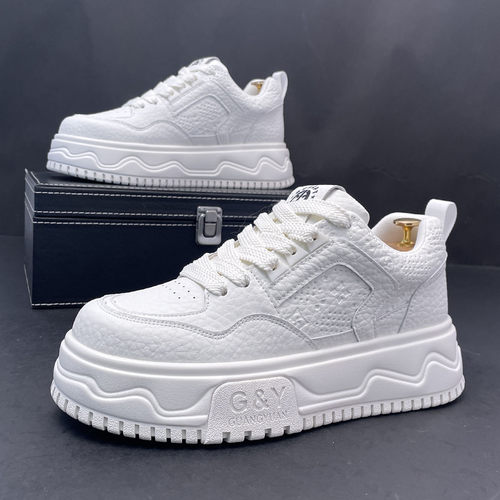 内增高男鞋小白鞋厚底休闲鞋