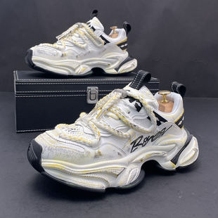 男鞋老爹鞋男厚底冬季时尚小众潮流复古鞋子个性百搭运动休闲潮鞋