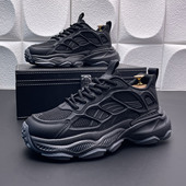 男士 个性 厚底2026春季 老爹鞋 时尚 透气网面运动休闲鞋 百搭内增高鞋