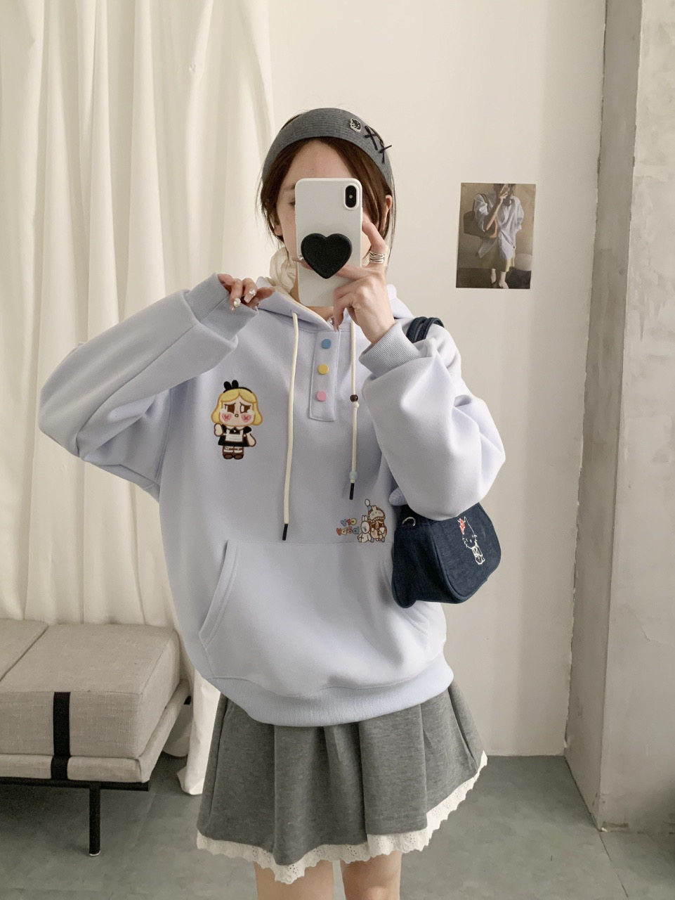 26年春款哭包刺绣连帽卫衣女长袖套头百搭宽松卫衣韩版休闲显瘦女,女装/女士精品,卫衣/绒衫,淘宝优惠券,粉丝福利购,淘宝优惠卷