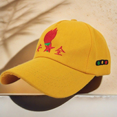 儿童安全小黄帽中小学生小朋友小孩子上下学过马路小黄帽棒球帽子