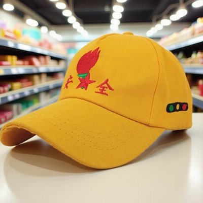 儿童学生安全小黄帽子小孩子小朋友上下学过马路红绿灯学校棒球帽