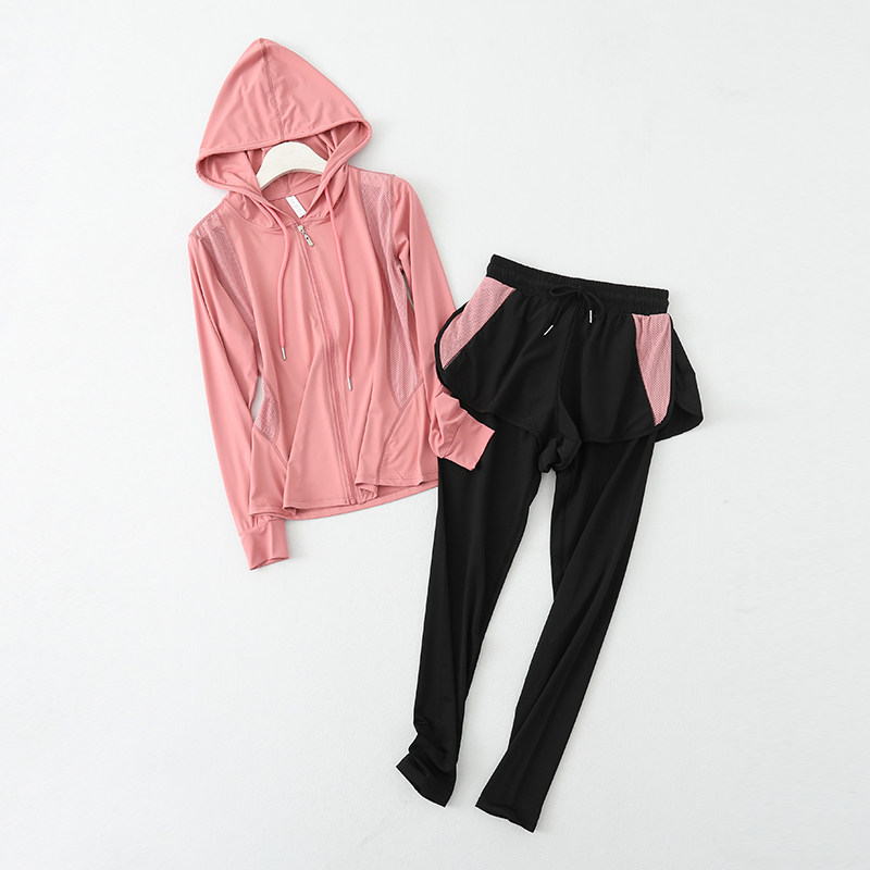 瑜伽外套+裤子套装！外贸女装 运动休闲跑步连帽卫衣健身两件套女,女装/女士精品,时尚套装,淘宝优惠券,粉丝福利购,淘宝优惠卷
