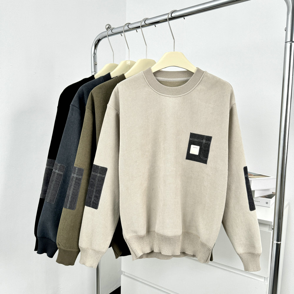 男士长袖加绒卫衣！2024秋冬新款时尚百搭运动休闲加厚保暖上衣男