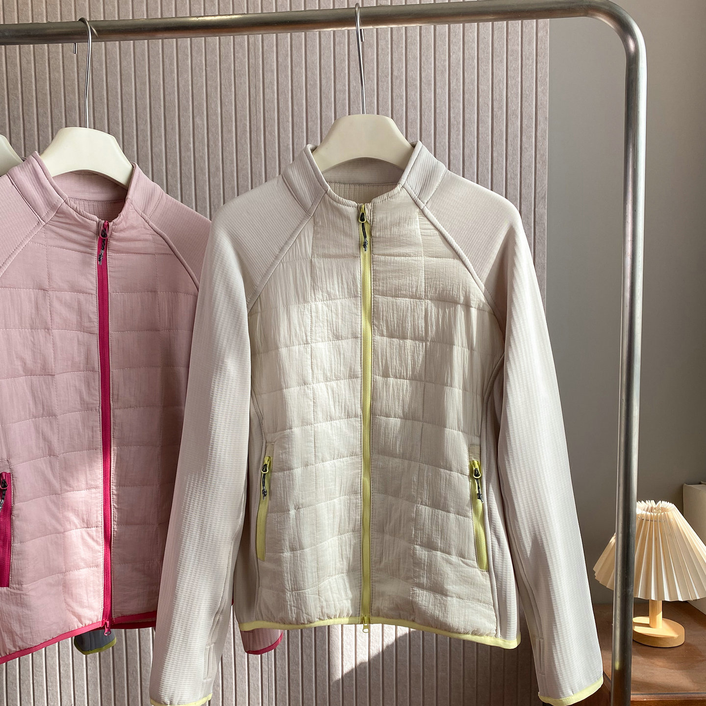 户外山系立领轻量化棉衣外套女2025秋冬新款防风修身运动上衣棉服