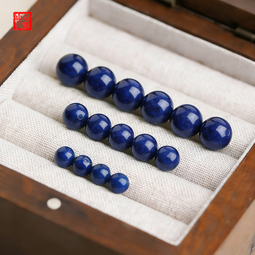 天然帝王7A青金石6mm散珠