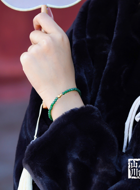 山川心语A货阳绿翡翠葫芦手串