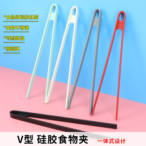 食品级耐高温夹子一体式硅胶