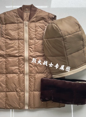新款迷彩大衣可拆卸羽绒内胆马甲帽子毛领冬季加厚防寒服耐磨防寒