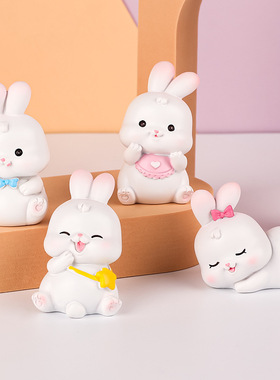 other树脂桌面可爱兔子