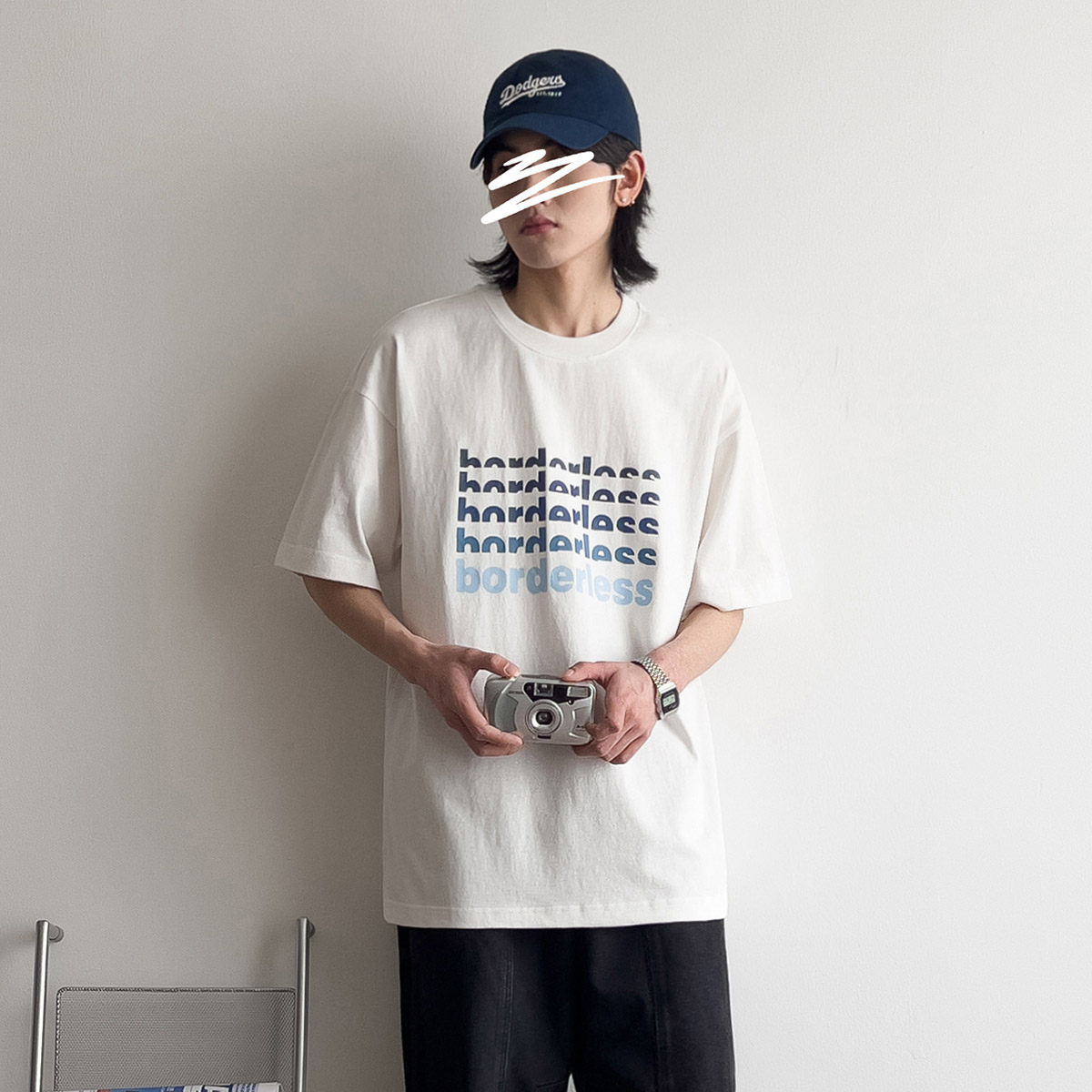 苏打汽水工作室日系印花短袖图片