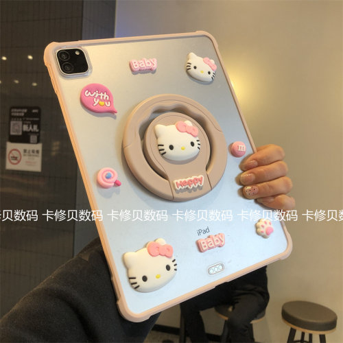 可爱手提360旋转亚克力适用华为MatePad11.5s平板保护套air11.5/SE11寸防弯10.4磨砂Pro11后壳metapadPro12.2