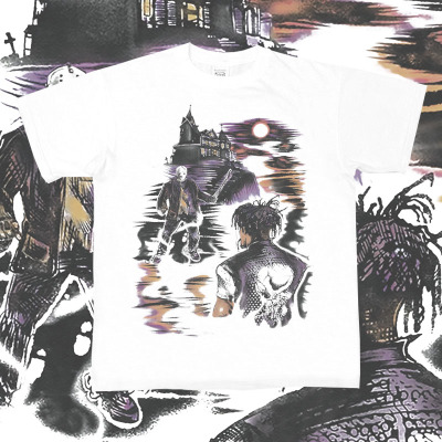 踢恩踢JuiceWRLD复古印花短袖