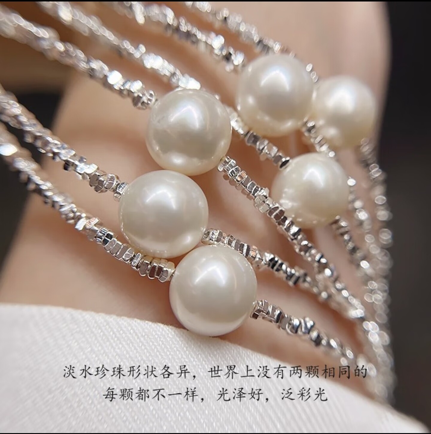 손으로 깨진 실버 루스 비즈 미니 불규칙한 분리 비즈 초극세 DIY 액세서리 선물  팔찌 목걸이