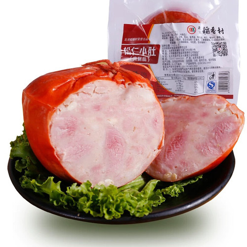 北京三禾稻香村熟食松仁小肚350g真空包装老北京特产酱肉卤味小吃
