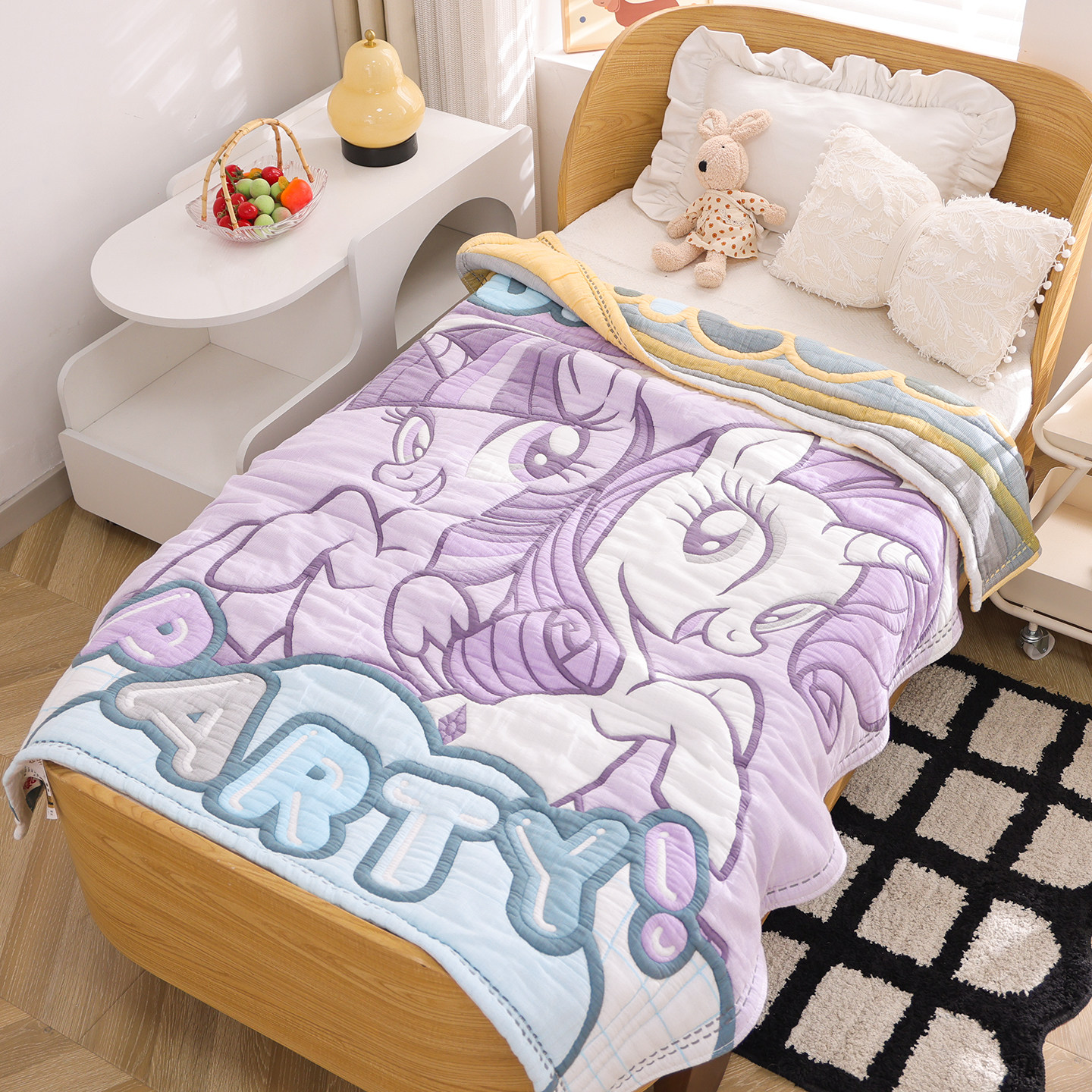 小马宝莉纯棉纱布卡通儿童毛巾被全棉十层加厚四季通用宝宝面包被,床上用品,休闲毯/毛毯/绒毯,淘宝优惠券,粉丝福利购,淘宝优惠卷