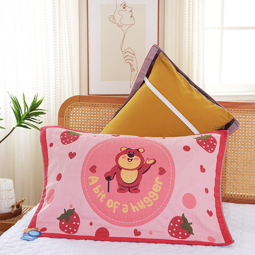 枕巾一对不滑落绑带枕头巾