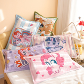 小马宝莉纯棉纱布儿童枕套一对装 卡通全棉宝宝枕头套不脱落枕芯套