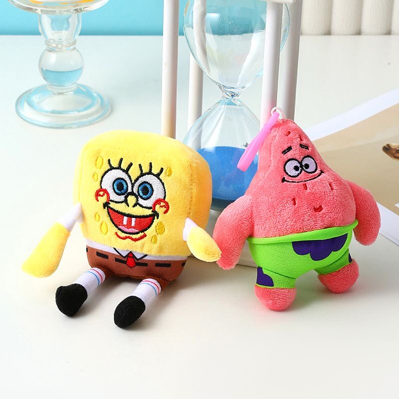 海绵宝宝毛绒挂件派大星钥匙扣
