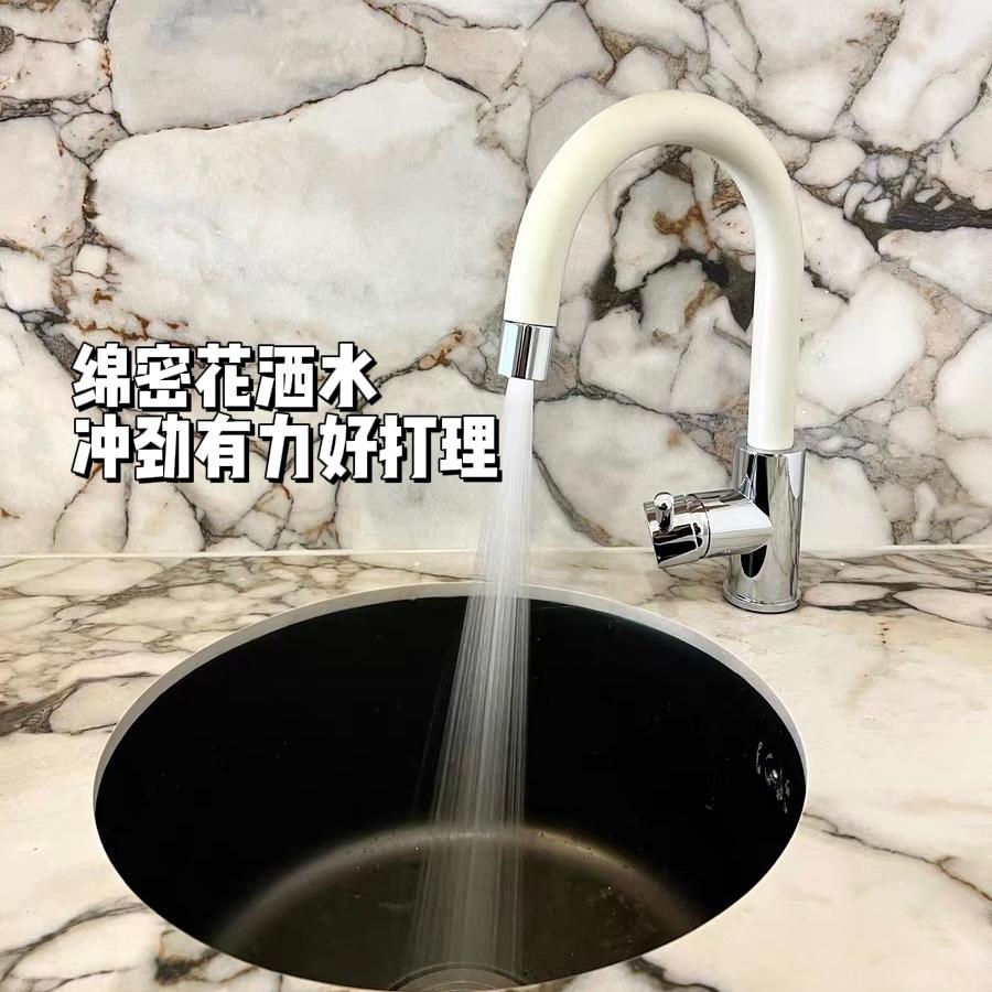 抽拉式旋转龙头小天鹅高品质全铜图片